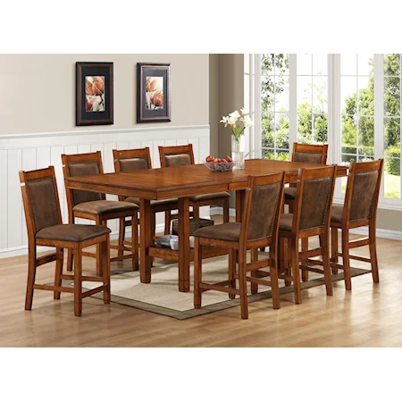 Adjustable Height Rectangular Table and Chairs